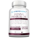 Olio di Primrose di Sera di Scienza Approvato - Forza Massima - Pressato a freddo - 10% GLA - Equilibrio Ormonale, Pelle e Salute Del Cuore - 60 Softgels - Tutto Naturale