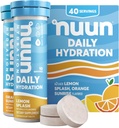 Nuun Daily Electrolyte Tablets mit Magnesium, Calcium, Kalium, Chloride & Natrium, Glutenfrei, Zuckerfrei, & Vegan, Gemischte Citrus Flavor, 4 Packung (40 Portionen insgesamt)