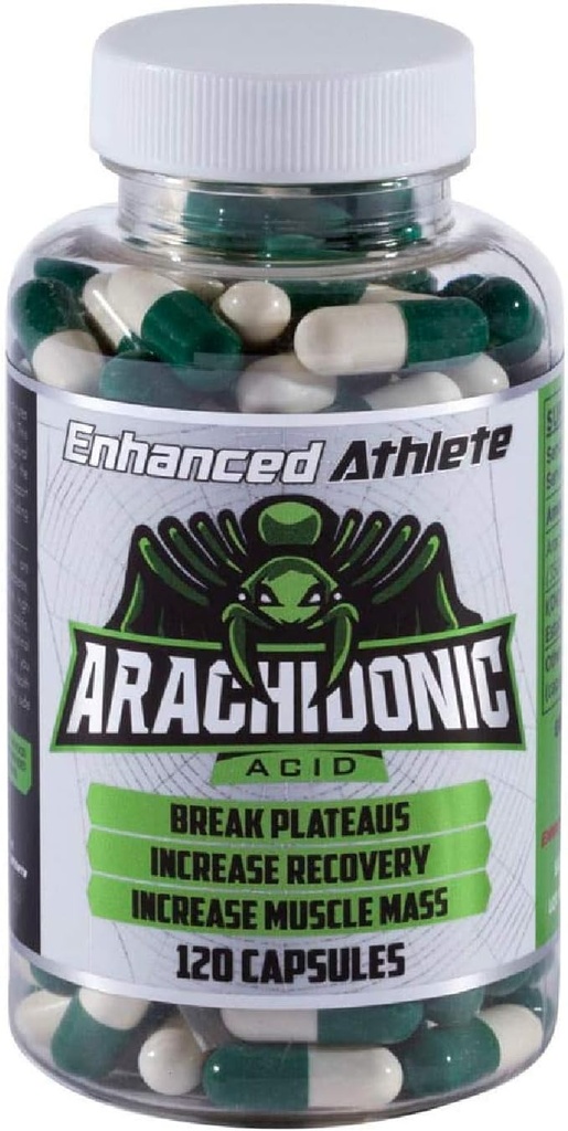 Athlète amélioré - Supplément à l'acide arachidonique - Supplément musculaire et de force pour augmenter la masse musculaire et améliorer le rétablissement pour les hommes et les femmes (120 capsules)