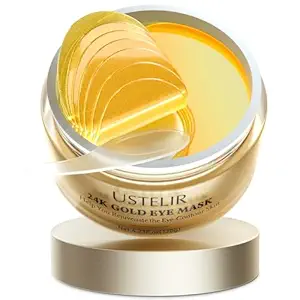 Sotto Eye Patches, 40 Coppie Maschere di occhio d'oro 24K con collagene, Patch di occhi per gli occhi di Puffy, cerchi scuri e rughe, sotto le maschere di occhio per la cura della pelle Set, Gel Pads Spa Regali per le donne e gli uomini
