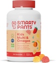 SmartyPants Kids Complete Gummy Vitamine: Multivitamin, Vitamin D3, B12 (Methylcobalamin), UND Omega 3 DHA / EPA Fish Oil, 120 Zählung