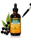 Herb Pharm Certified Black Elderberry Liquid Extract for Immune System Support, Glycérite sans alcool, 4 Once
