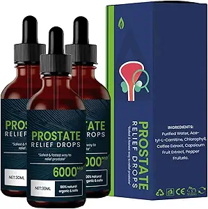 Prostata Behandlung Tropfen - Prostata Relief Tropfen, Prostata natürliche Kräuter Tropfen, DHT Blocker Urinary Health & Prostata Unterstützung Ergänzung für Männer Gesundheit (3pcs)