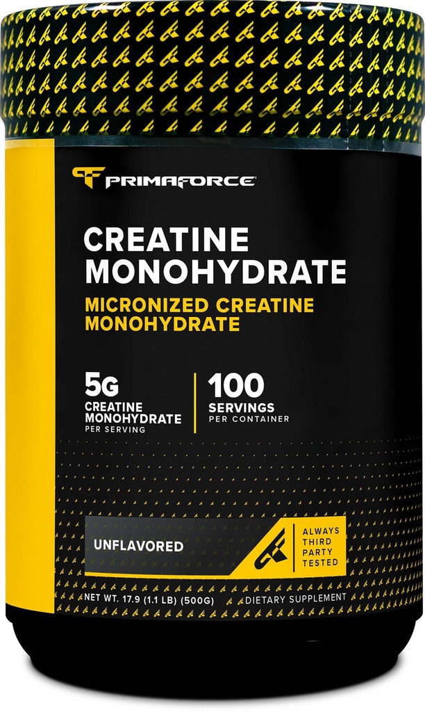 Primaforce Poudre monohydratée de créatine micronisée 500 grammes (1,1 livre)