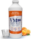 Trésor enseveli VM100 Daily Multi - 32 portions, supplément de vitamines liquides minéraux avec coupe de dose
