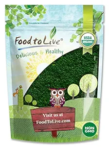 Food to Live Organic Algae Powder Mix, 1 Pound – Spirulina and Chlorella 50/50 Blend, Non-GMO, Rich in Chlorophyll, Raw, Pure, Vegan Superfood, Bulk, Great for Smoothies, Good Source of Protein