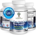 Semplicemente nature Pure – Easy Night's Sleep Support – Integratore Naturale – Magnesio – Radice Valeriana – Camomilla – Melatonina – Capsule Vegetali - Non OGM