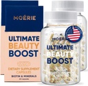 Moerie Hair Growth Supplement für Damen und Herren - Haar Haut und Nägel Vitamine mit Biotin, Q10 & Minerals - Für Thicker, Fuller Hair & Hair Loss Treatment - Advanced Beadlet Delivery System - 120 Pillen
