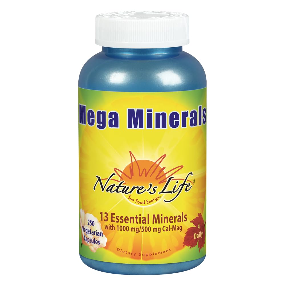 Natural's Life Mega Minerals Complex | Multi Minerale + Vitamina D Supplemento | 250 Capsule Vegetariani