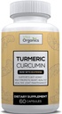 Kurkuma Curcumin 1300mg - Extra-Strength Gelenk & Entzündungsunterstützung - Hohe Absorption mit schwarzem Pfeffer Extrakt - 95% Curcuminoids Joint Support Supplement - 60 Kapseln