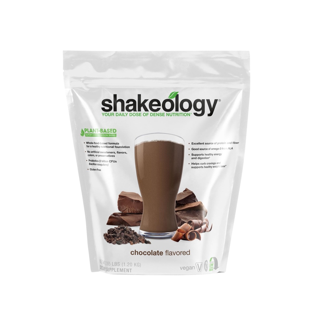 Shakeology Plant Based Protein Powder Blend – Shake senza glutine con vitamine e minerali – aiuta a sostenere la perdita di peso, muscolare magra, salute del fegato – Cioccolato, 30 Serve