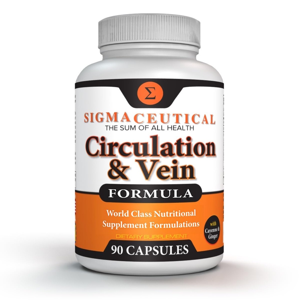 Trattamento delle vene di Varicose per Gambe - Integratore di Circolazione - Supporto della vena della gamba di Diosmin - Supporto della vena di circolazione - Integratore della vena di gambe sane - 90 capsule