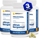 Comando Colesterolo, Citrus Bergamot SuperFruit Supplemento, 47% bergamasco Frazione Polifenolo (BPF) Formula brevettata, Made in USA, 3 mesi, 270 capsule - 3 bottiglie