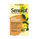 Senokot Extra Strength Natural Vegetable Laxative Ingredient Tablets, Senna Konzentrat, Doppelfest für Gentle, Übernachtentlastung Von okzialen Verstopfung, 12 ct