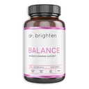 Équilibre de la Dre Brighten - Équilibre des hormones pour les femmes atteintes de chasteberry et de DIM - Cibles Acné hormonal, questions de période et SPM - végétalien, non-OGM