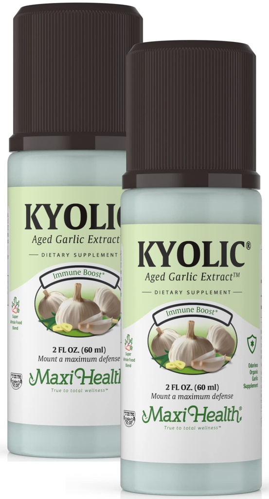 Kyolic Aged Knoblauch Extrakt Flüssigkeit - Odorless Knoblauch Ergänzungen - Organic Kyolic Knoblauch - Organische Knoblauch Ergänzungen für Herzgesundheit (2 Packung)