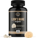 Organic Lions Mane Cerveau Soutien Dietary Supplément Lions Premium Mane Mushroom Extract - 90 Capsules