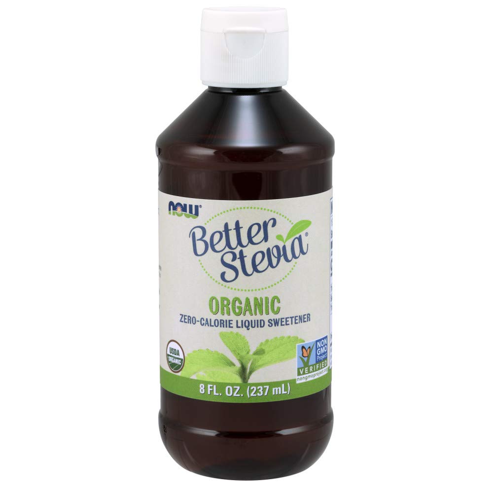 Stevia extrait des aliments biologiques maintenant 8 oz liquide