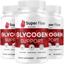 (3 Pack) Super Flow Glycogen - SuperFlow Glycogen Support Capsules, Super Flow, Glycogen Support Super Flow, Official SupperFlow Glycogen Support, Super Flow Glyco Optimizer, 90 Capsules pendant 3 mois