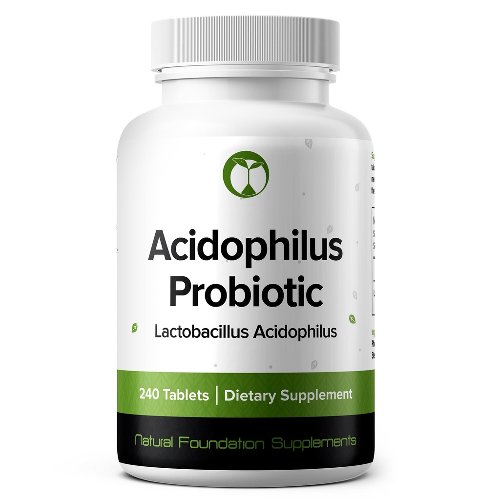 Lactobacillus Acidophilus Probiotic Supplement 240 Tabletten 3 Billion CFU Probiotics für Männer und Frauen unterstützt Darmdigestive & Gut Health (240, Lactobacillus Acidophilus)