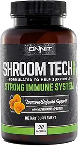 ONNIT Shroom Tech Immun: Tägliche Immununterstützungsergänzung mit Chaga Pilz (90ct)