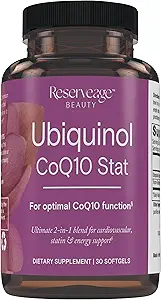 Ubiquinol CoQ10 Stat - Softgels for Daily Use - Fornisce supporto per il sistema cardiovascolare, livelli energetici e salute cellulare - Capsule Ubiquinol Premium - 30 Softgels