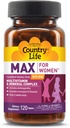 Country Life Max for Women - Multivitamin und Mineral Complex, eisenfrei - 120 Tabletten