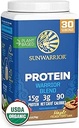 Sunwarrior Poudre à base de protéines organiques à base de plantes de légumes Poudre à base de protéines biologiques de légumes Aromatisés à l'érable avec des acides aminés et des graines de chanvre BCAA Mélange de pois non-OGM