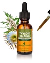 Herb Pharm tiroide calmante formula di erbe liquide per il supporto del sistema endocrino - 1 oncia