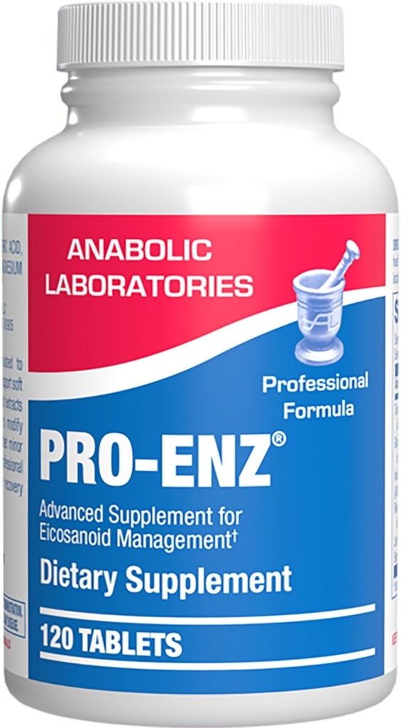Pro ENZ Joint Support Supplement - Clinical Formula Turmeric Boswellia Supplement für Gelenk- und Knorpelmobilität und Comfort Support Plus Eicosanoid Management mit Proteolytic Enzymes (120 Servietten)
