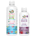 MaryRuth Organics Kids Multivitamin Liposomal (Strawberry Cherry & Vanilla) & Vitamin D3 Liposomal (Mixed Berry) Clean Label Project Verified® Vitamine für Immunität & Gesamt Wellness, Vegan, Non-GMO