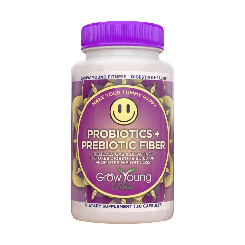 Grow Young Fitness Daily Probiotic + Prebiotic Fiber Supplement, unterstützt Verdauungsgesundheit (1 Pack, 30 Portionen)