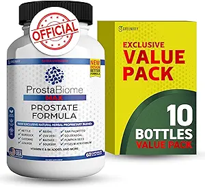 ProstaBiome Max Prostate Formule de soutien, mélange naturel à base de plantes avec Saw Palmetto, 60 capsules, 30 jours d'approvisionnement (10)