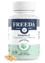 FREADA Vitamine C - Sortie chronométrée 1000mg – libération lente pour le soutien immunitaire et antioxydant tout au long de la journée, doux sur l'estomac, le Kosovo et le végétal, comprimés à haute absorption (250 comprimés)