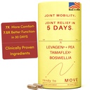 MOVE Fast Acting Joint Supplements | Tamaflex® Turmeric & Tamarind, Levagen®+ PEA Palmitoylethanolamid, Boswellia Serrata, Bioperine® Black Pepper Extract | Joint Support & Mobility | 60 Vegan Caps