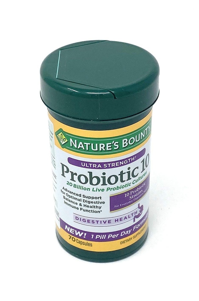 Nature's Bounty Ultra Strength Probiotic 10, 70 Capsules