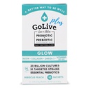 GoLive Probiotics & Prebiotics for Women and Men Glow for Beauty, Sugar-Free Synbiotic Powder. +25 Bllion CFU; 10 Strains Clinical for Healthy, Immune & Digestive Health, 10 Count (Pack of 1)
