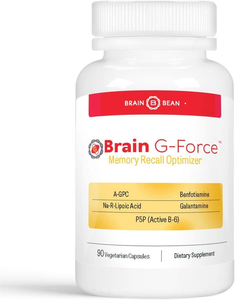 Gehirn G-Force | für optimale Gehirnfunktion | mit Galantamin, R-Liposäure, A-GPC und Benfotiamin | 45 Servierungen