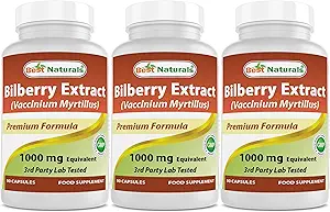 Best Naturals Bilberry 1000 Mg 90 capsule (90 conteggio (confezione di 3))