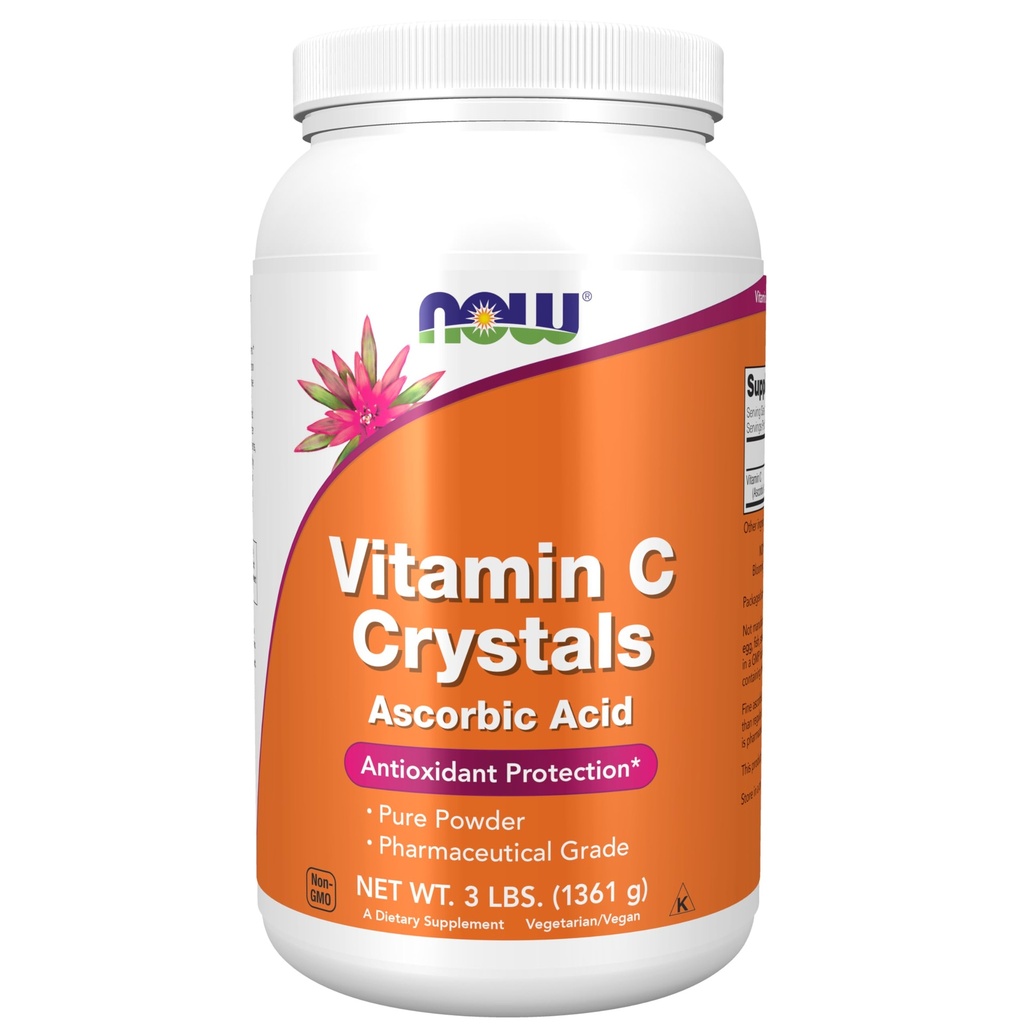JETZT Nahrungsergänzungsmittel, Vitamin C-Kristalle (Ascorbinsäure), Antioxidantienschutz*, 3-Pound