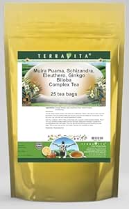Muira Puama, Schizandra, Eleuthero, Ginkgo Biloba Complex Tea (25 sacchetti di tè, ZIN: 511976)