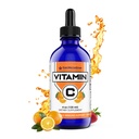 FWS Flüssiges Vitamin C Supplement für Erwachsene und Kinder, Bio, Non-GMO, Vegan, einfache VIT C Tropfen, Ascorbinsäure, 4 Monate Versorgung, Unterstützt Immunsystem und Hautgesundheit, essentielles Vitamin, 4 Unze