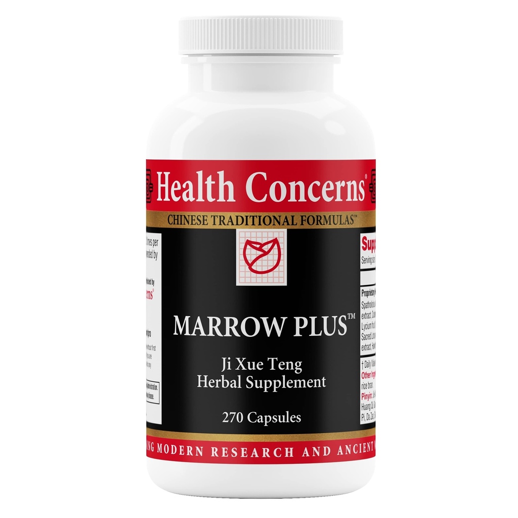Salute Preoccupazioni Marrow Plus – Bone Marrow & Blood Generation Herbal Supplement – Chinese Herbal Formula for Anemia, & Circulation Support – Astragus, Salvia, & Tangerine Extracts – 270 Capsule