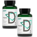 Puori Vitamine D3 Softgels, 2500 UI (62,5 mcg) - Absorber rapidement les suppléments de vitamine D3 pour le soutien du système immunitaire, la santé osseuse et la densité et les fonctions musculaires saines - Non-OGM et sans gluten - 240 Compte