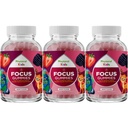 Vegan Kids Focus Gummies - Potent Chewable Brain Support for Children - Migliora la concentrazione e la memoria - Integratori di calma & Focus Gummies per bambini - Non OGM & Gluten-Free - 60 Count - 3 Pack