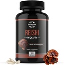 Organic Reishi Mushroom Capsules Supplement | Non-GMO & Allergen-Free | 90 Capsules (1-Month Supply)