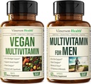 Multivitaminici vegani per vegani e vegetariani & Multivitaminici completi per gli uomini