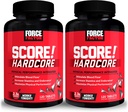 Fattore di Forza SCORE!, 2-Pack, Hardcore Nitric Oxide Booster supplemento per gli uomini con L-Citrulline, Yohimbe, Black Maca & B Vitamine per aumentare la stamina, massimizzare le prestazioni fisiche, 240 compresse