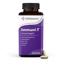 LifeSeasons Immuni-T - Integratore di Supporto Immune - Booster di Sistema Immunitario - Rilievo naturale di Freddo & Flu - Elderberry, Echinacea, Andrographis, Arabinogalactans & Olive Leaf - 90 Capsule