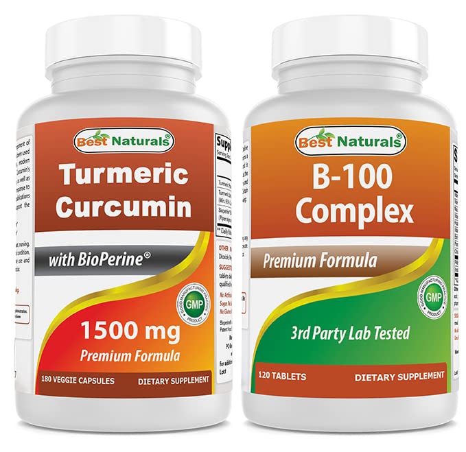 Curcumina di curcuma 1500mg & B100 Complex